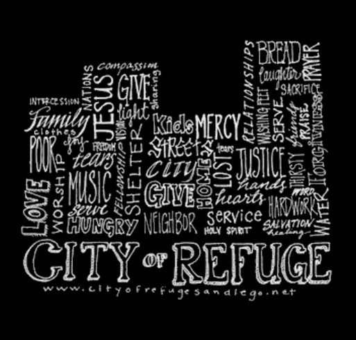 City of Refuge T-Shirt Fundraiser shirt design - zoomed