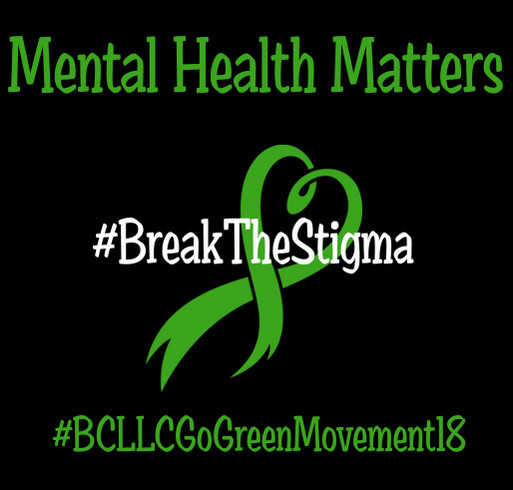 Go Green Movement for Mental Health Awareness shirt design - zoomed