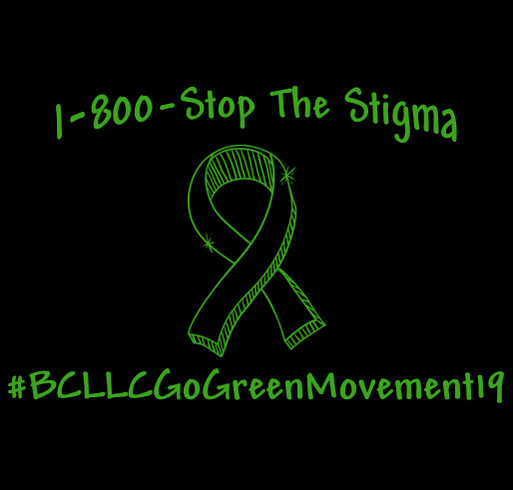 Go Green Movement for Mental Health shirt design - zoomed