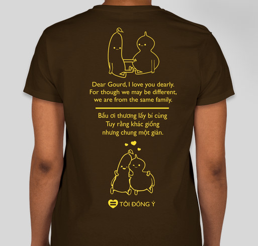 Hai Ba Trung School of Organizing - Northeast Fundraiser 2014 Fundraiser - unisex shirt design - back