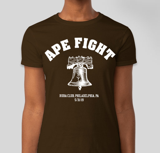 Ape Fight Live at Ruba Club Tshirts Fundraiser - unisex shirt design - front