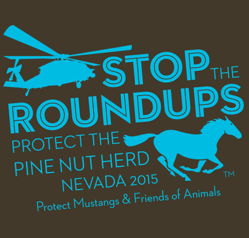 Protect Pine Nut Wild Horses shirt design - zoomed