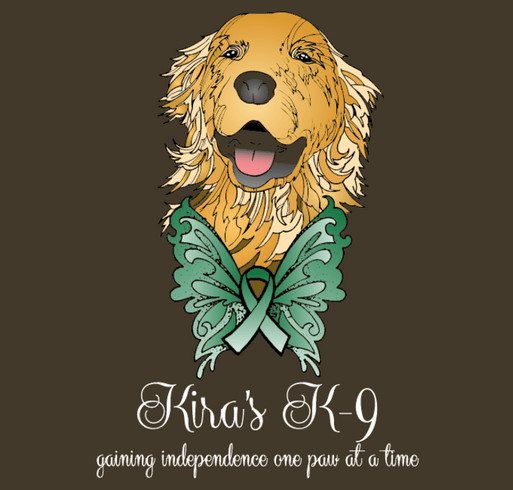 Kira's K-9 Fundraiser Official shirt design - zoomed
