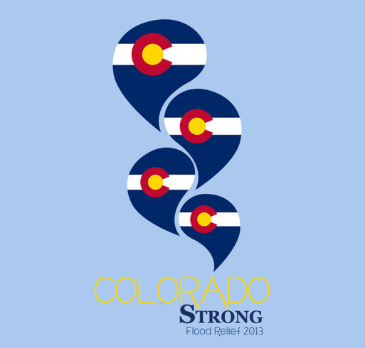 Colorado Strong Flood Relief 2013 shirt design - zoomed