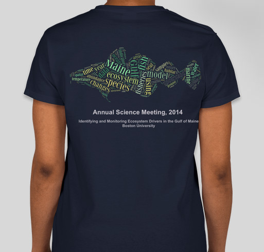 Research and Stewardship of the Gulf of Maine! Fundraiser - unisex shirt design - back