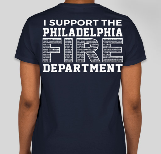 SUPPORTER - Philadelphia Fire Department Foundation Fundraiser - unisex shirt design - back