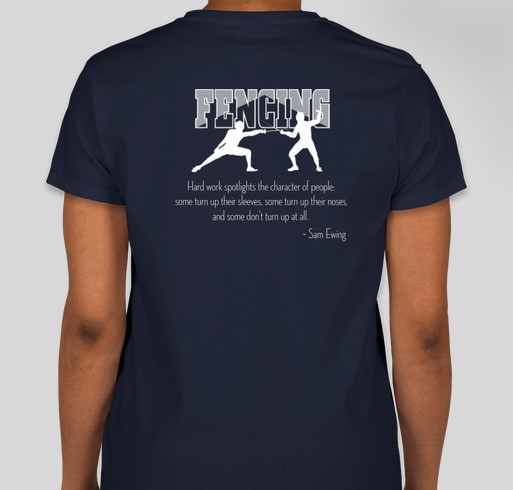 Fencing T-Shirt Fundraiser Fundraiser - unisex shirt design - back
