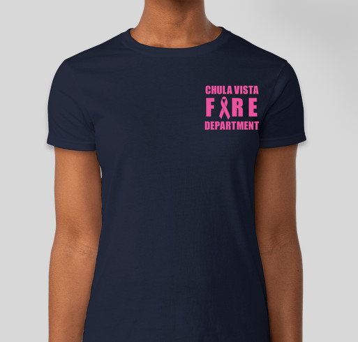Chula Vista Firefighters Are Passionately Pink® in October Fundraiser - unisex shirt design - front