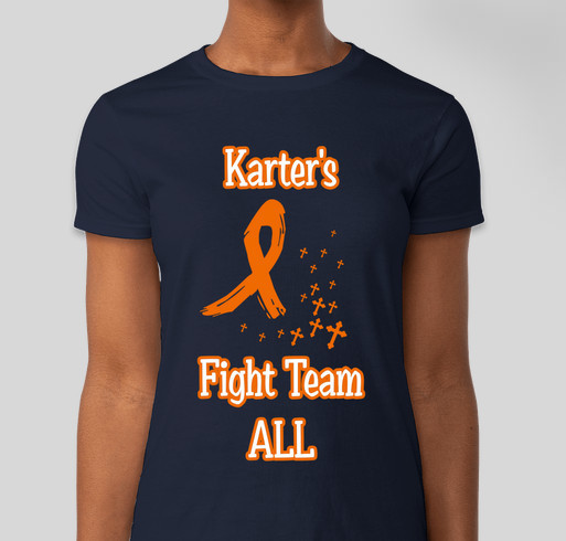 Karter's Fight Team ALL Fundraiser - unisex shirt design - front