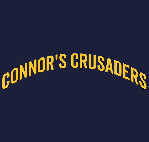 Connor's Crusaders shirt design - zoomed