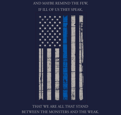 Thin Blue Line T-shirts shirt design - zoomed