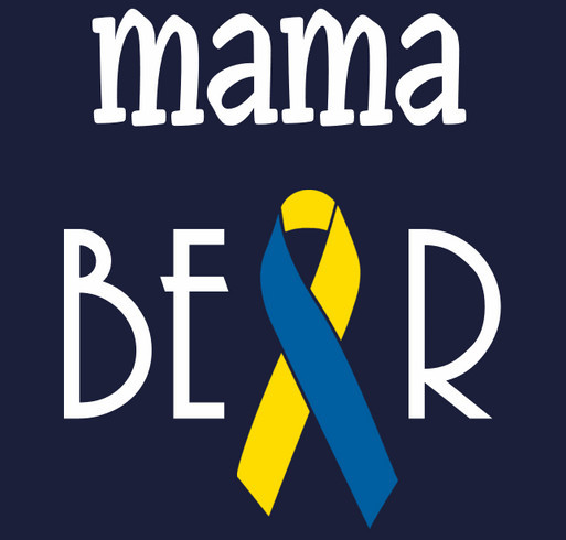 Mama Bear Down syndrome shirt design - zoomed