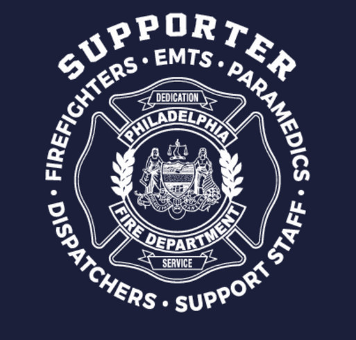 SUPPORTER - Philadelphia Fire Department Foundation shirt design - zoomed