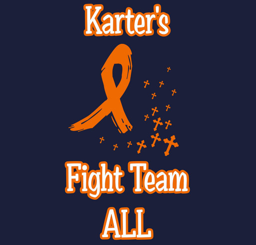 Karter's Fight Team ALL shirt design - zoomed