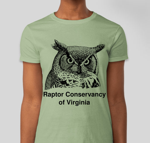 Raptor Conservancy of Virginia - Help us feed injured owls, hawks & falcons! Fundraiser - unisex shirt design - front