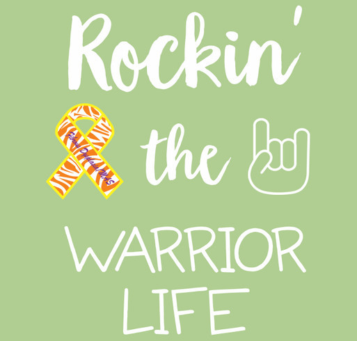 Rockin' the Warrior Life shirt design - zoomed