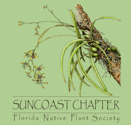 Suncoast Native Plant Society shirt design - zoomed