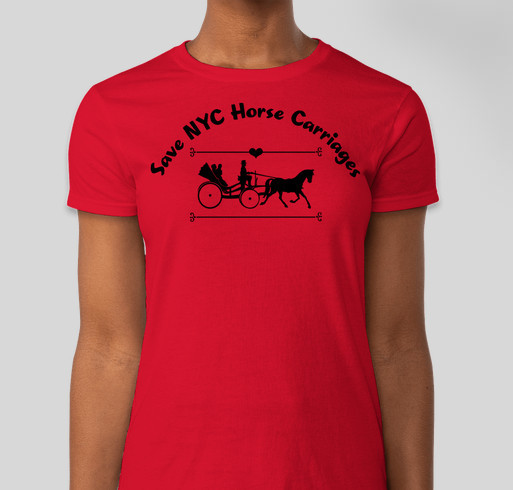 Save NYC Horse Carriages ! Fundraiser - unisex shirt design - front