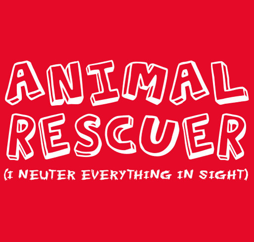 Animal Rescuer shirt design - zoomed