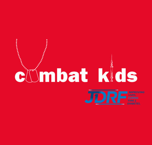 Combat Kids Military families sticking together to fight for a cure for diabetes shirt design - zoomed