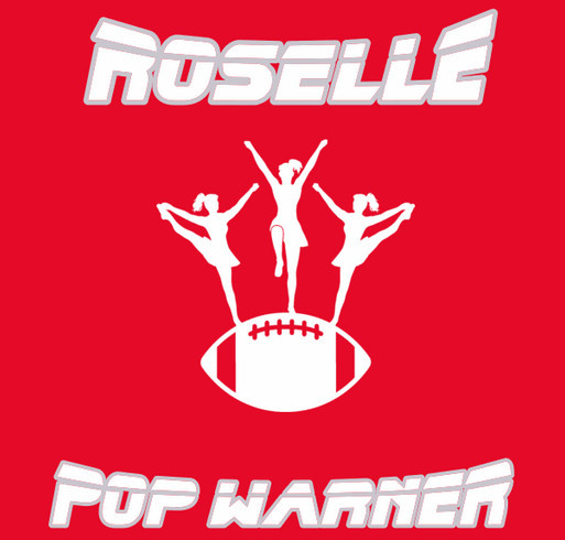 Roselle Pop Warner Football & Cheerleading shirt design - zoomed