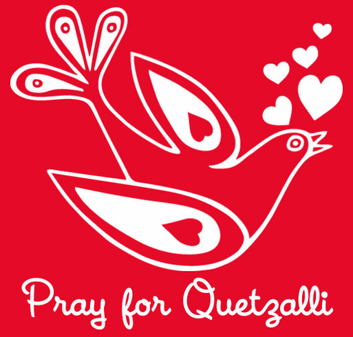 LOVE AND PRAYERS FOR BABY Q shirt design - zoomed