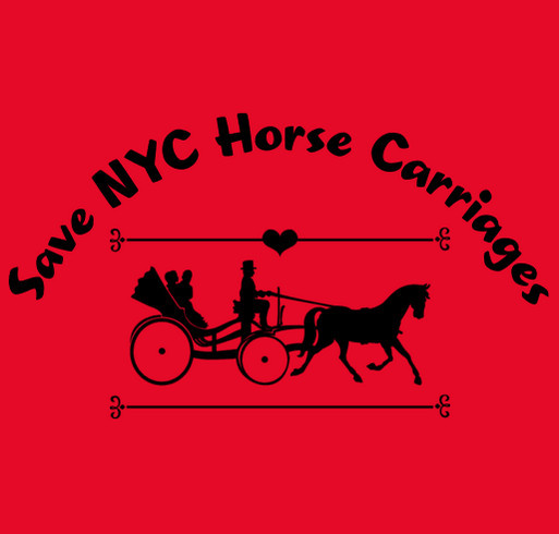 Save NYC Horse Carriages ! shirt design - zoomed