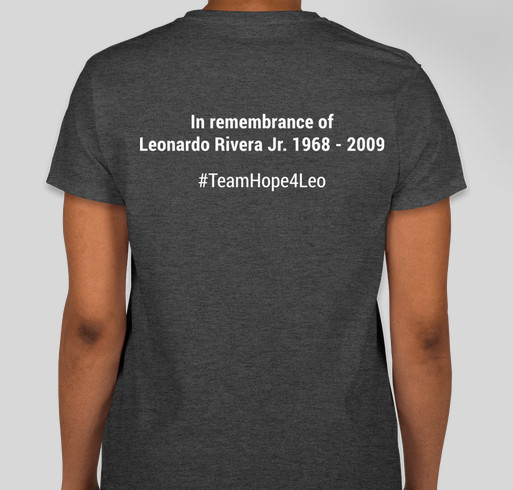 Team Hope4Leo Fundraiser - unisex shirt design - back