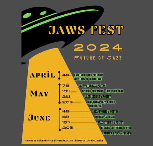JAWS Fest 2024 Women's T-shirt shirt design - zoomed