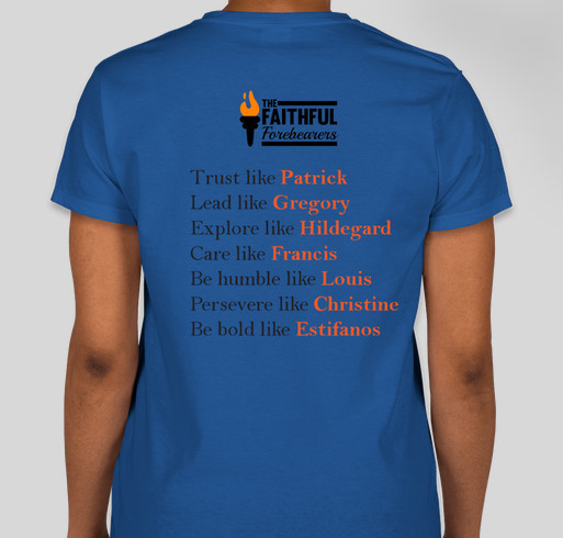 The Faithful Forebearers T-shirt Fundraiser - unisex shirt design - back