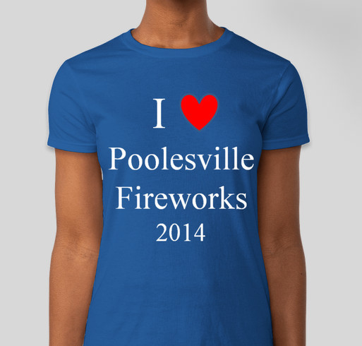 Poolesville Fireworks 2014 - Benefits UMCVFD Fundraiser - unisex shirt design - front