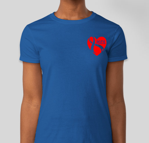 Awareness for Postural Orthostatic Syndrome Fundraiser - unisex shirt design - front