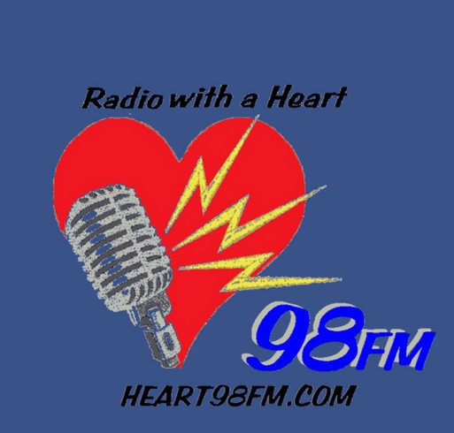 Heart98FM Equipment Fund Raiser shirt design - zoomed