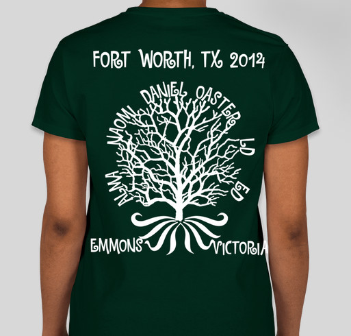 WOOLRIDGE FAMILY REUNION Fundraiser - unisex shirt design - back