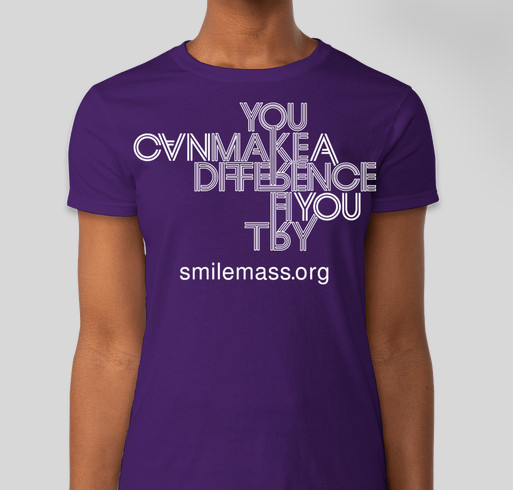 SMILE Mass - You can make a difference Fundraiser - unisex shirt design - front