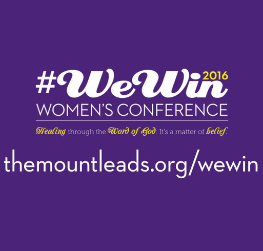 #WeWin Women's Conference 2016 shirt design - zoomed