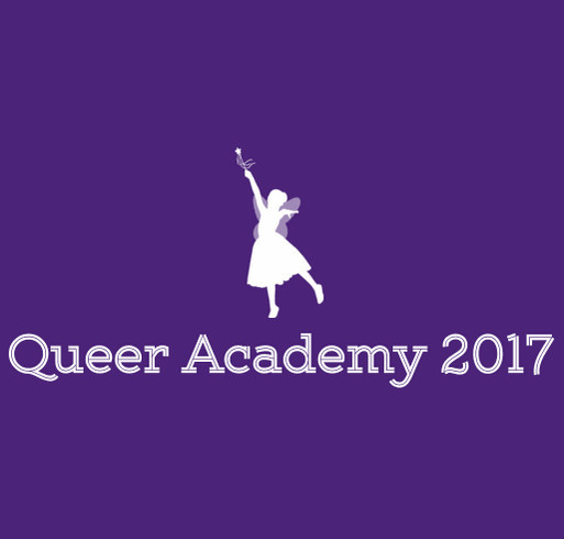 Queer Academy 2017 Fundraiser shirt design - zoomed