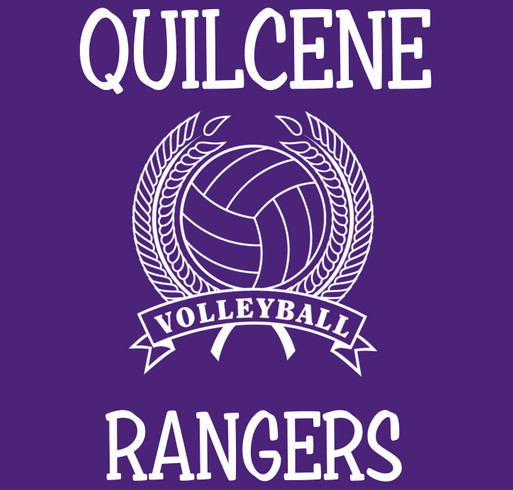 Quilcene School Volleyball shirt design - zoomed