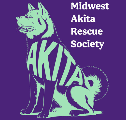 Midwest Akita Rescue Society MARS Fundraiser shirt design - zoomed