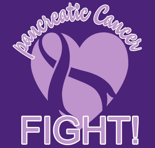 The pancreatic cancer awareness fund shirt design - zoomed