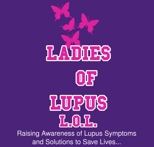 Ladies of Lupus shirt design - zoomed