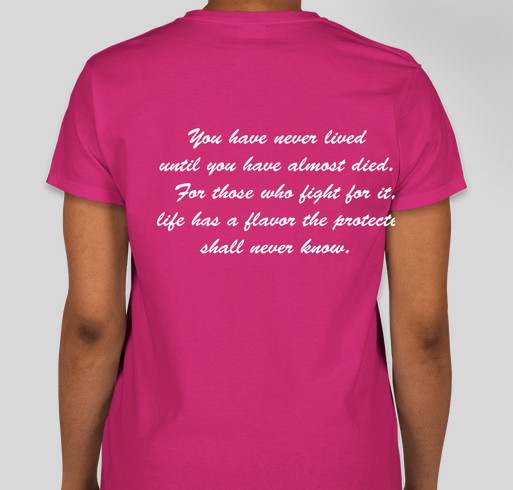 Fight Like A Lady Breast Cancer Natural Cancer Remedies Cures RESEARCH Fundraiser - unisex shirt design - back