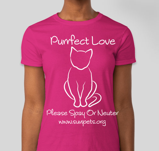 "Purrfect Love" T-Shirt Fundraiser Fundraiser - unisex shirt design - front