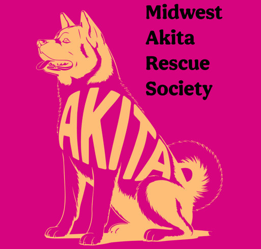Midwest Akita Rescue Society MARS Fundraiser shirt design - zoomed