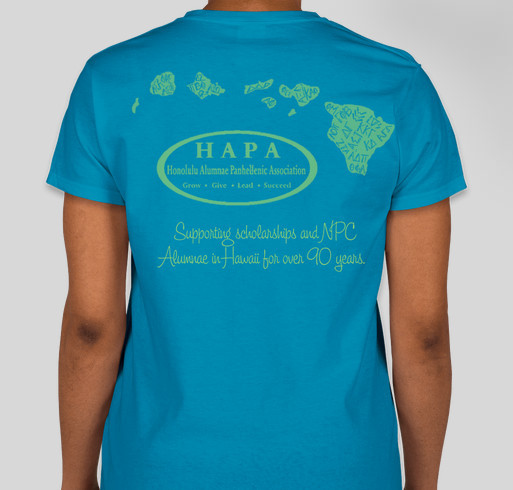 Honolulu Alumnae Panhellenic Association Fundraiser Fundraiser - unisex shirt design - back