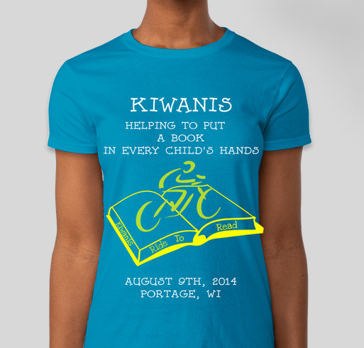 Kiwanis Ride to Read Fundraiser - unisex shirt design - front