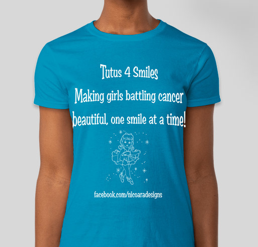"Tutus For Smiles" - Girls Battling Cancer Fundraiser - unisex shirt design - front