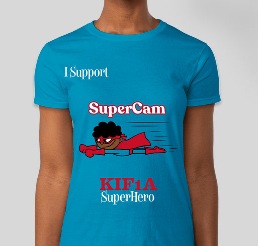 SuperCam KIF1A Superhero Fundraiser - unisex shirt design - front
