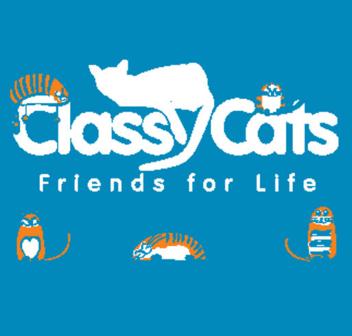 Classy Cats Friends for Life T-Shirt shirt design - zoomed