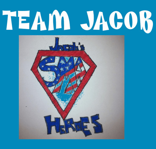 Team Jacob - Cure SMA shirt design - zoomed